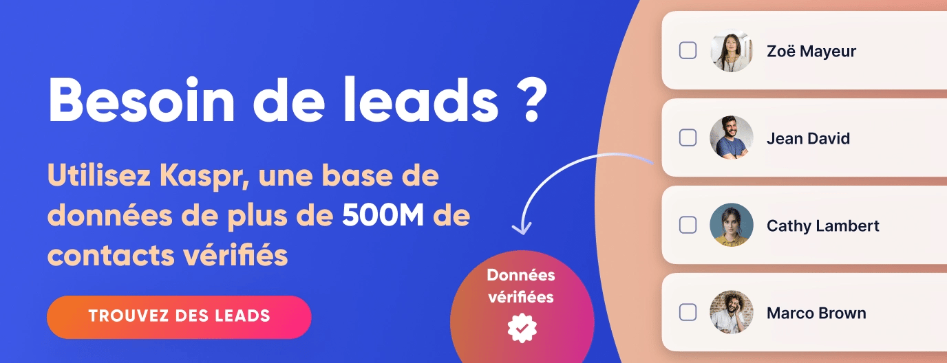 Besoin de leads ? essayez Kaspr